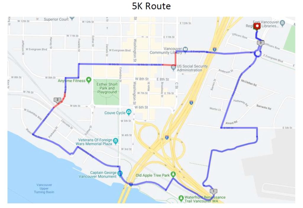 Race for Warmth Routes - Clark Public Utilities